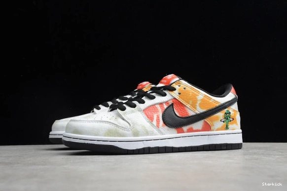 Nike BQ6832-101 SB Dunk White Raygun Low Tie-Dye 1207